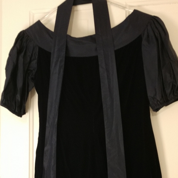 Mila Schon Due velvet & viscose party dress, 10 - Picture 6 of 8
